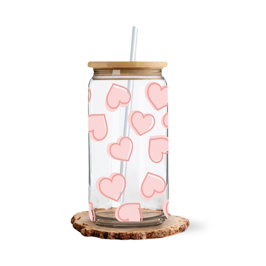 Vaso pajita corazones